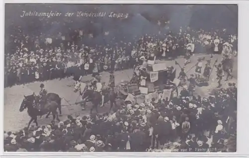 82567 Foto Ak Historischer Festzug zur Universitäts Jubelfeier in Leipzig 1909