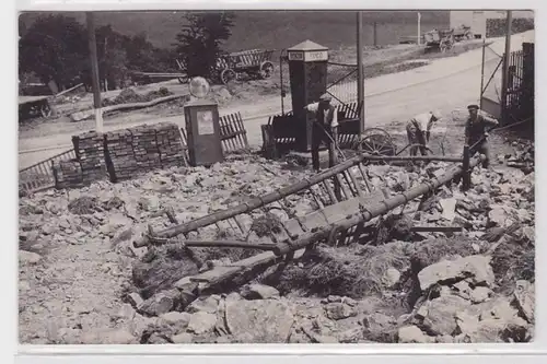 78422 Foto AK nach dem Hochwasser bei Markersbach im Juli 1931