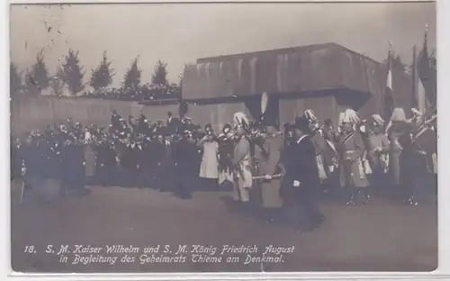 76357 Ak Einweihung des Völkerschlachtdenkmals zu Leipzig 1913
