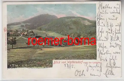 74899 Ak Vue de Waltersdorf après la Lausche 1904
