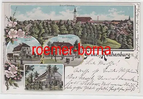 74742 Ak Lithografie Gruss aus Rothenburg O/L. Siechenhaus, Haus Nebo usw. 1900