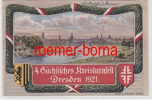 74568 Ak 4.Sächsisches Kreisturnfest Dresden 1921