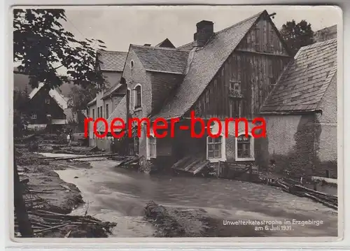 73609 Foto Ak Johanngeorgenstadt Unwetterkatastrophe im Erzgebirge 6.Juli 1931
