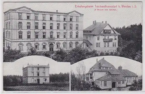 71355 Mehrbild Ak Erholungsheim Teichwolframsdorf bei Werdau um 1920