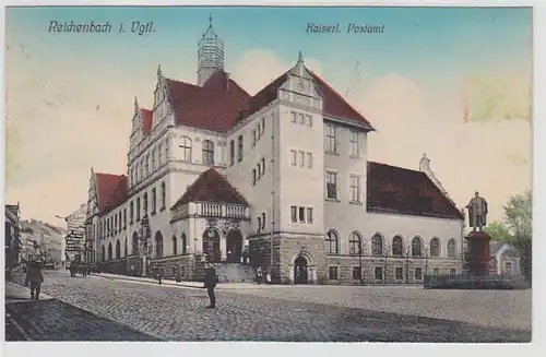 70807 Ak Reichenbach im Vogtland kaiserliches Postamt um 1910