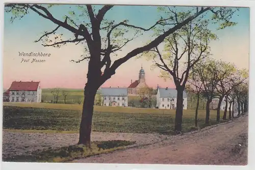 70397 Ak Wendischbora bei Nossen Chausseestrasse um 1910
