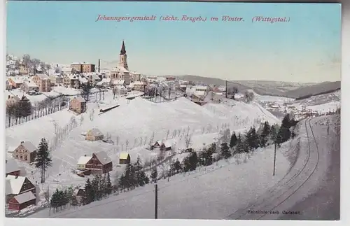 70282 Ak Johanngeorgenstadt im Winter Wittigstal um 1910