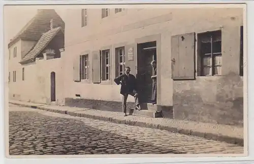 69725 Foto Ak Hohnstädt bei Grimma Wohnhaus um 1920