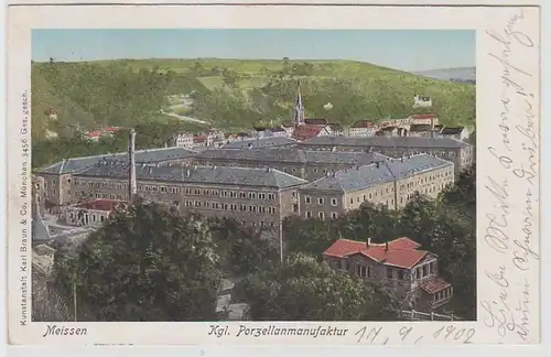 69564 Ak Meissen königliche Porzellanmanufaktur 1902