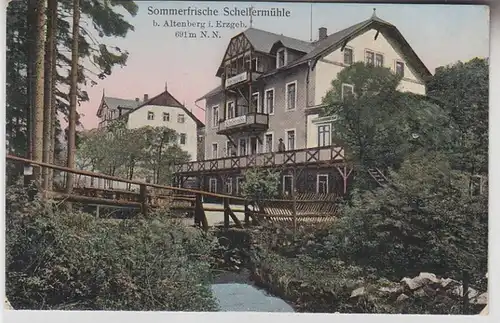 69299 Ak Sommerfrische Schellermühle bei Altenberg im Erzgebirge um 1910