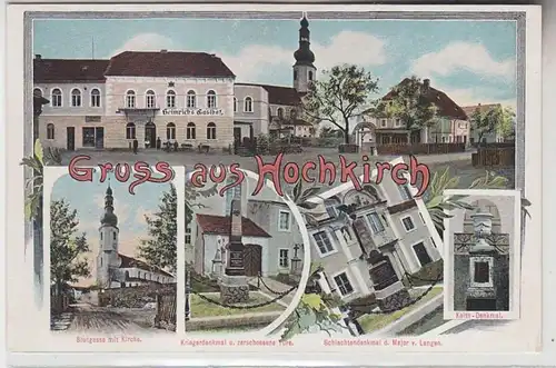 69067 Mehrbild Ak Gruss aus Hochkirch Heinrichs Gasthof usw. um 1910