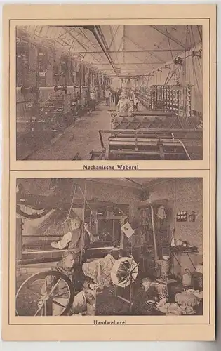 68434 Reklame Karte Ackermann Webwaren Hohenstein Ernstthal um 1920