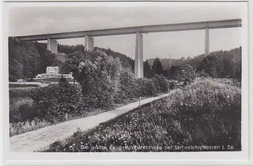 67937 Ak die größte Reichsautobahnbrücke bei Siebenlehn / Nossen in Sachsen