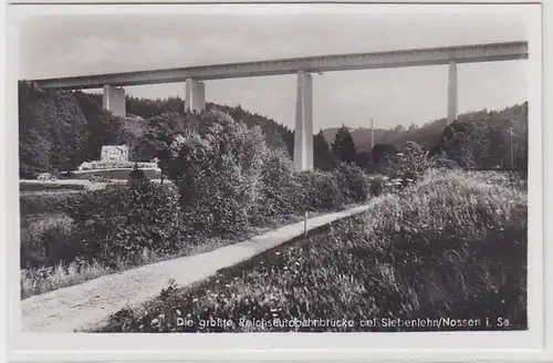 67937 Ak le plus grand pont de l'autoroute du Reichswach près de Septenlehn / Nossen en Saxe