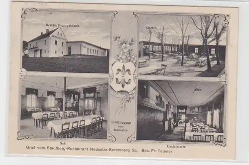 67786 Mehrbild Ak Gruß vom Stadtberg-Restaurant Neusalza-Spremberg Sachsen 1926