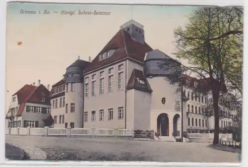 37546 Ak Grimma in Sachsen Kgl. Lehrer-Seminar um 1920
