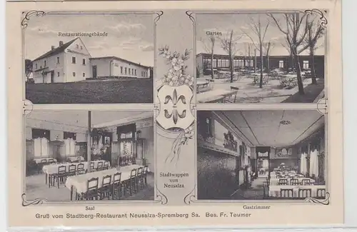 31056 Mehrbild Ak Gruß vom Stadtberg-Restaurant Neusalza-Spremberg Sa. 1922