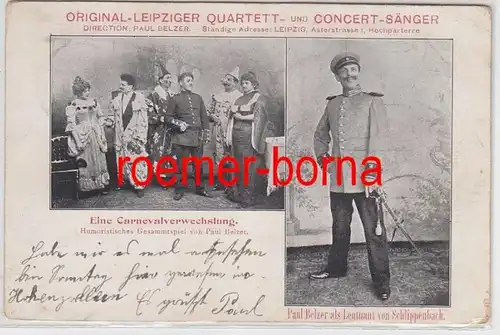 12830 Mehrbild Ak Original-Leipziger Quartett- u. Concert-Sänger 1903