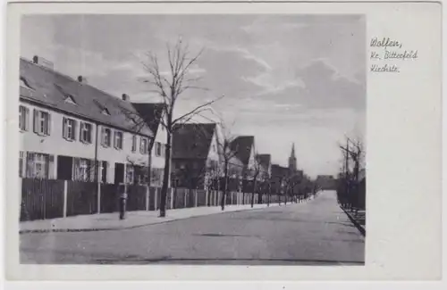 94516 Ak Wolfen Kreis Bitterfeld Kirchstrasse um 1940
