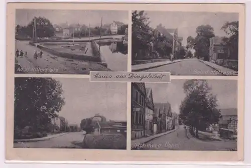 93219 Mehrbild Ak Gruß aus Dingelstedt Bahnhofstrasse usw. 1941