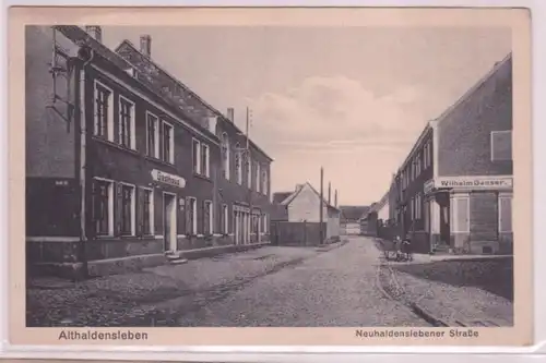 88068 Ak Althaldensleben Neuhaldenslebener Strasse um 1920