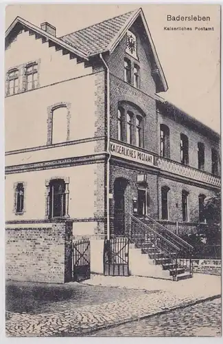 77483 Ak Badersleben impérial bureau de poste 1923