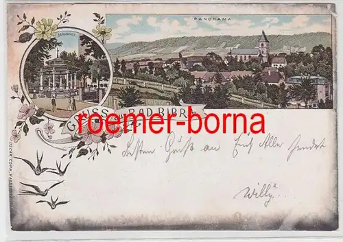 74214 Ak Lithografie Gruss aus Bad Bibra 1898