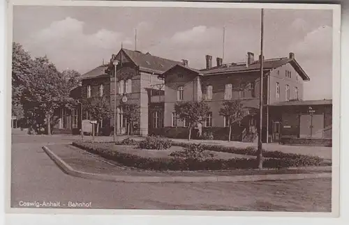 70639 Ak Coswig in Anhalt Bahnhof 1941