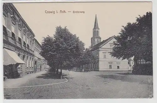 69423 Ak Coswig in Anhalt Breiteweg um 1910