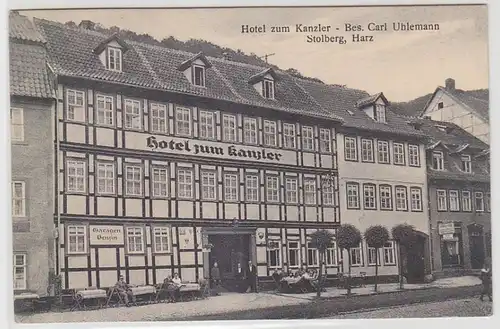 69101 Ak Stolberg Harz Hotel zum Kanzler um 1910