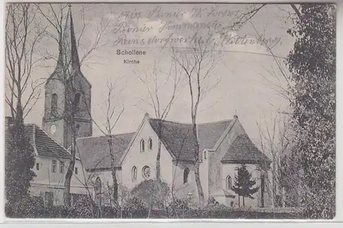 68578 Feldpost Ak Schollene Kirche 1917