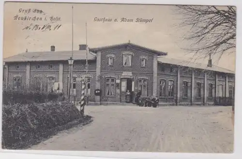 98104 Ak Salutation de Nouvelle Eglises dans Holstein Gasthaus c. Adam Stumpel 1917