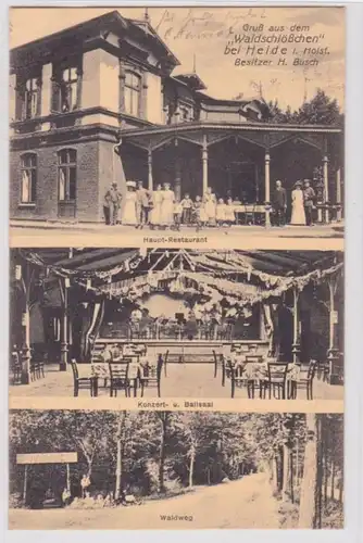 94624 Salutation de la 'Schlößchen' chez Heide in Holstein 1912