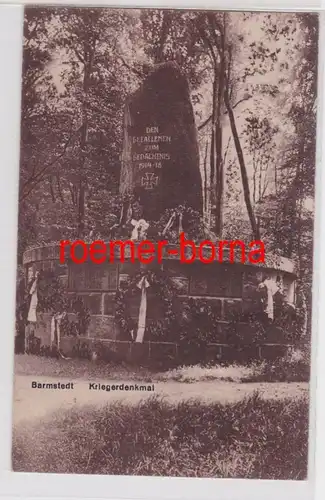 85215 Ak Barmstedt Kriegerdenkmal 1925