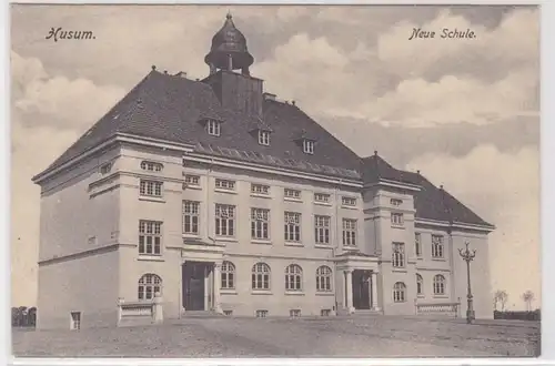 84952 Ak Husum neue Schule 1907