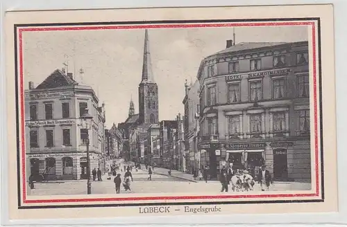 68254 Ak Lubeck Engelsgrube avec magasin de cigares vers 1910