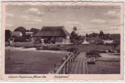 68228 Ak station thermale de Bosau am Plöner Lac Plage de baignade 1940