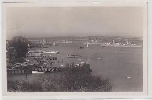 66888 Ak Kiel La flotte dans le port 1935