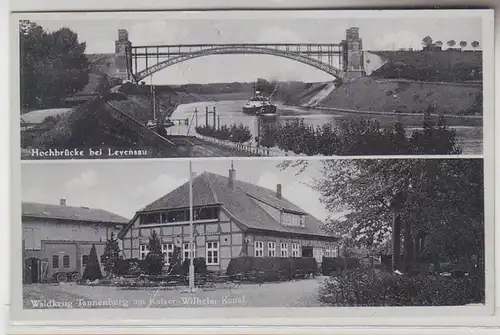 60656 Mehrbild Ak Hochbrücke bei Levensau Waldkrug Tannenberg um 1930