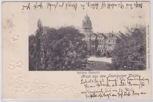 74946 Grage AK Salutation du château de Teutoburg, Detmold 1901