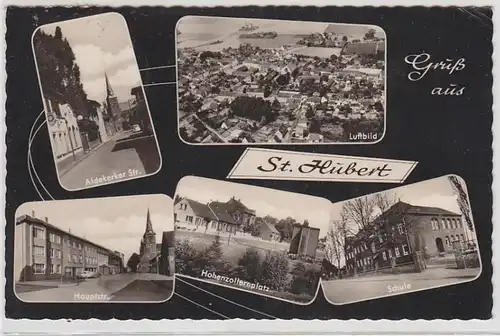 68150 Salutation multi-image Ak de St. Hubert 1966