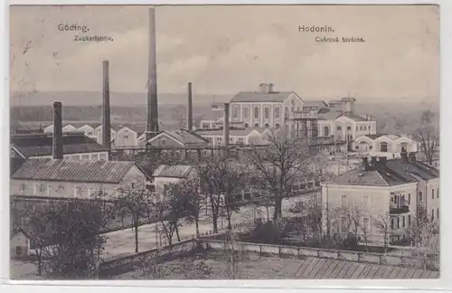 89513 Feldpost Ak Göding Hodonín Zuckerfabrik 1915
