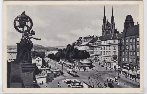 88224 Ak Brno vue gare vers 1940