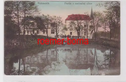 84730 Ak Rakovník Lot z Nadrazni Ulice vers 1910