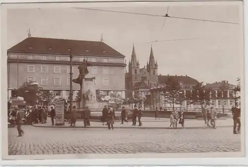 69058 Ak Prague Palacky Monument et monastère d'Emaus 1932