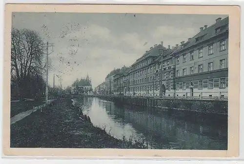 68625 Ak Kosice der Mühlgraben mit den Beamtenhäusern 1928