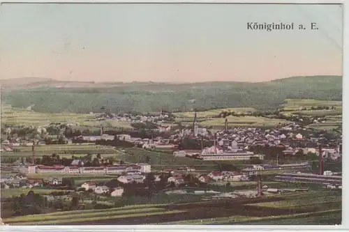 68532 Ak Königinhof an der Elbe Totalansicht 1907
