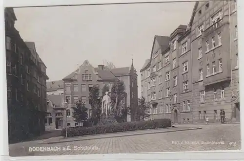 68119 Foto Ak Bodenbach an der Elbe Schulplatz 1930
