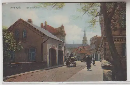 67913 Ak Nymburk Nimburg Palackeho trida Palacky Straße um 1910