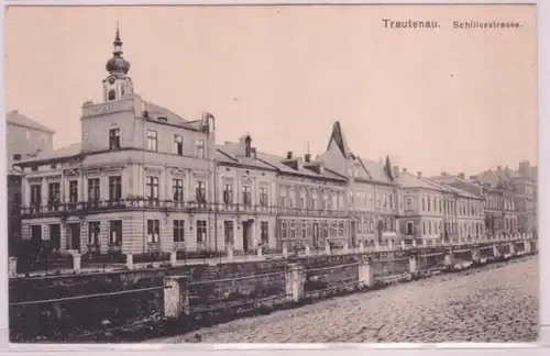 19808 Ak Trautenau Trutnov  Schillerstrasse um 1910